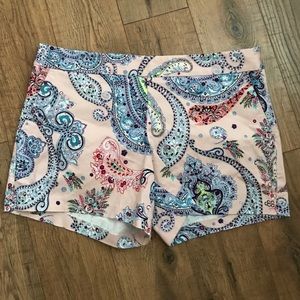 Express light pink Paisley shorts. Size 8